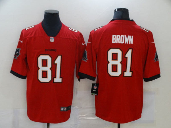 Men's Tampa Bay Buccaneers Antonio Brown #81 Red Game Jersey