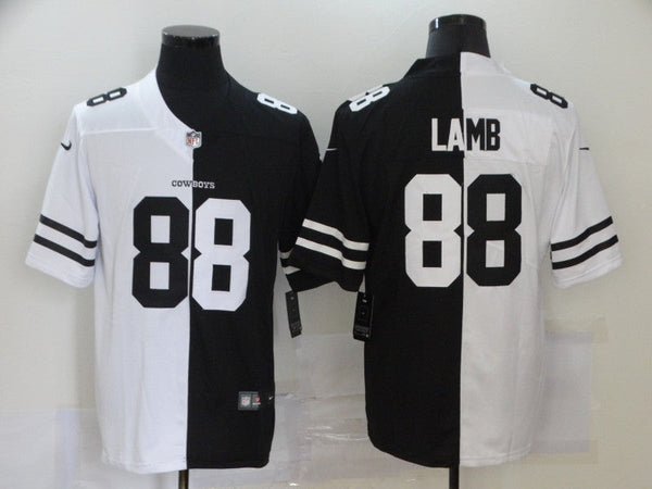 Men's Dallas Cowboys CeeDee Lamb #88 Black/White Game Jersey