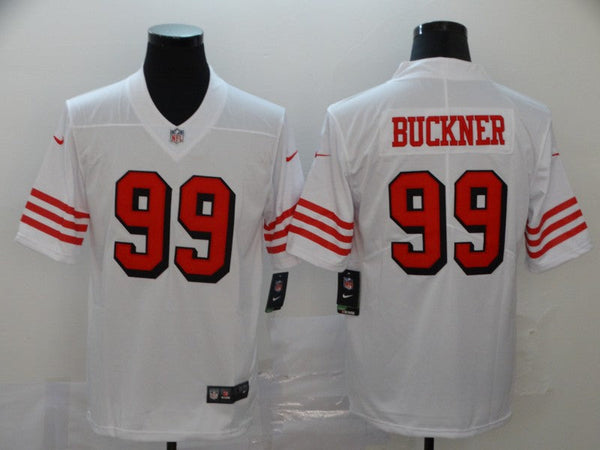 Men's San Francisco 49ers DeForest Buckner #99 White Game Jersey