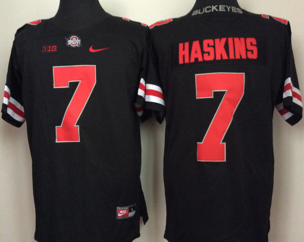 Men's Ohio State Buckeyes Dwayne Haskins #7 Black Player Jersey