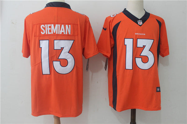 Men's Denver Broncos Trevor Siemian #13 Orange Game Jersey