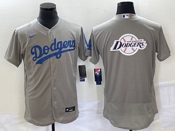 Men's Los Angeles Dodgers Gray Replica Team Jersey