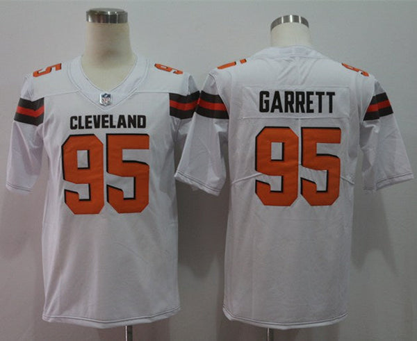 Men's Cleveland Browns Myles Garrett #95 White Game Player Jersey