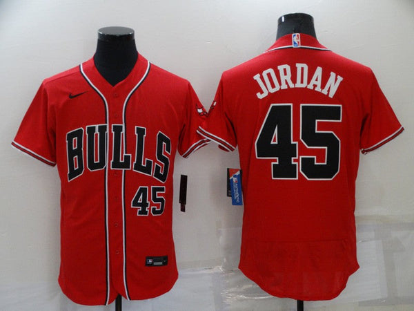 Men's Chicago White Sox Michael Jordan #45 Red Replica Baseball Jersey