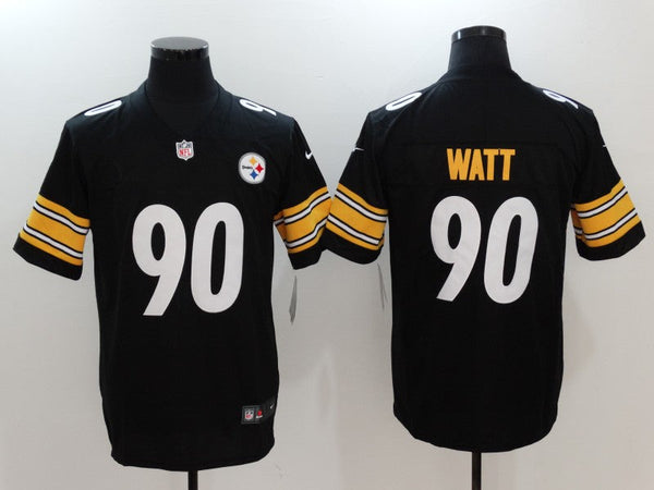 Men's Pittsburgh Steelers T.J. Watt #90 Black Game Player Jersey