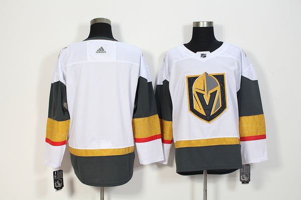 Men's Vegas Golden Knights White Away Authentic Blank Jersey