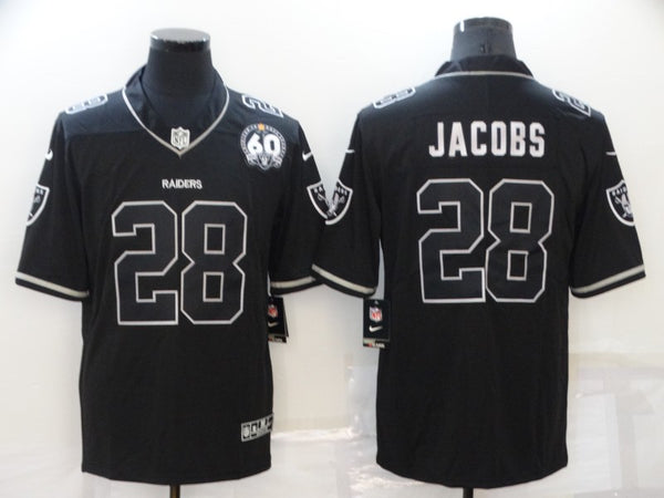 Men's Las Vegas Raiders Josh Jacobs Black Game Player Jersey