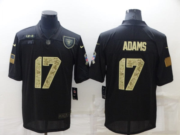 Men's Las Vegas Raiders Davante Adams #17 Black Alternate Game Jersey