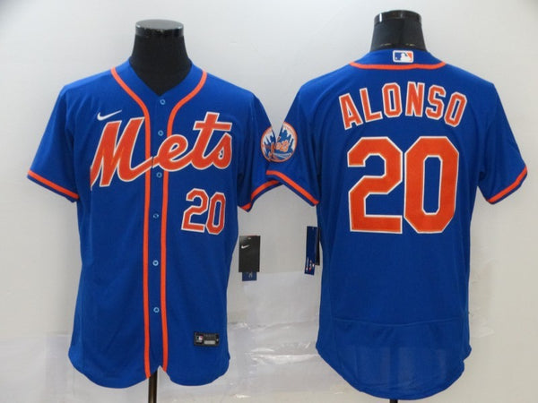 Men's New York Mets Pete Alonso #20 Blue Replica Player Jersey