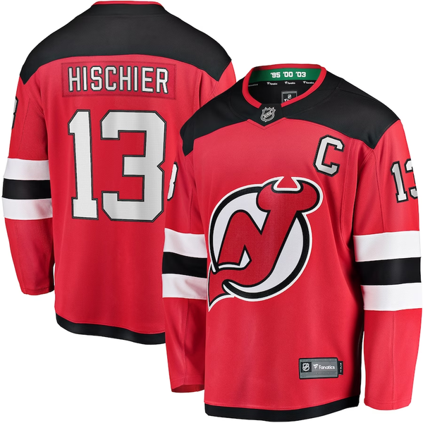 Men's New Jersey Devils Nico Hischier #13 Red Player Game Jersey