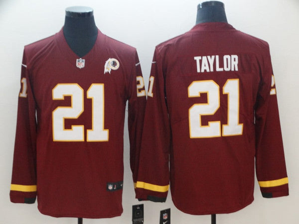 Men's Washington Redskins Sean Taylor #21 Red Authentic Game Jersey