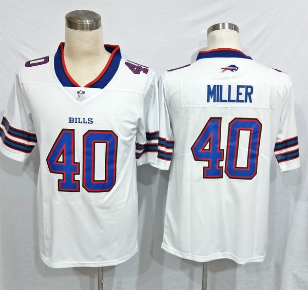 Men's Buffalo Bills Von Miller #40 White Game Jersey