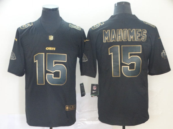 Men's Kansas City Chiefs Patrick Mahomes Black Game Player Jersey