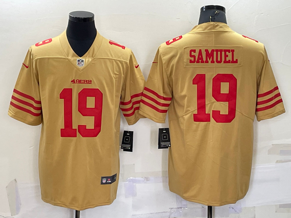 Men's San Francisco 49ers Deebo Samuel #19 Yellow Inverted Legend Jersey