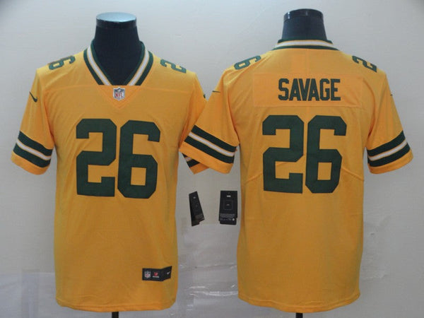 Men's Green Bay Packers Darnell Savage #26 Yellow Inverted Legend Jersey