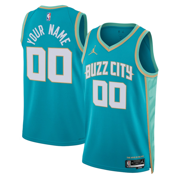 Men's Charlotte Hornets Teal 2023/24 Custom Swingman Jersey - City Edition