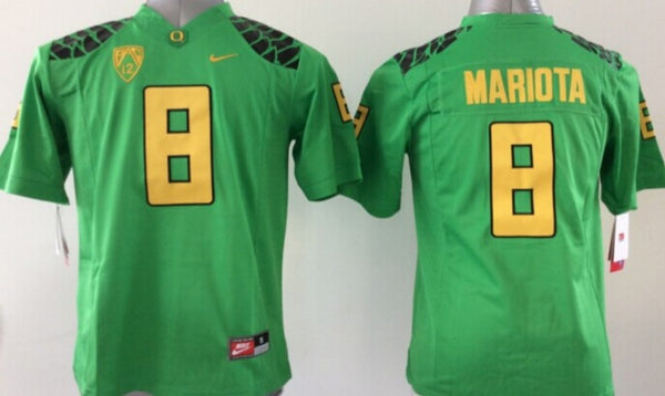 Men's Oregon Ducks Marcus Mariota #8 Green Team Jersey