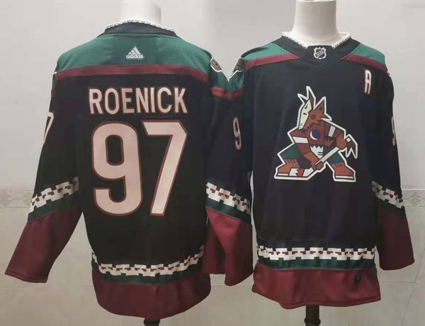 Men's Arizona Coyotes Jeremy Roenick #97 Black Home Breakaway Jersey