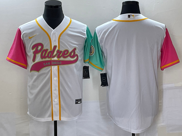 Men's San Diego Padres White City Connect Replica Blank Jersey Joint Edition