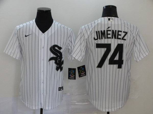 Men's Chicago White Sox Eloy Jimenez #74 White Replica Baseball Jersey