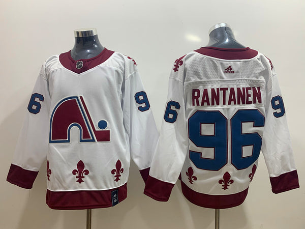 Men's Colorado Avalanche Mikko Rantanen #96 White Breakaway Player Jersey