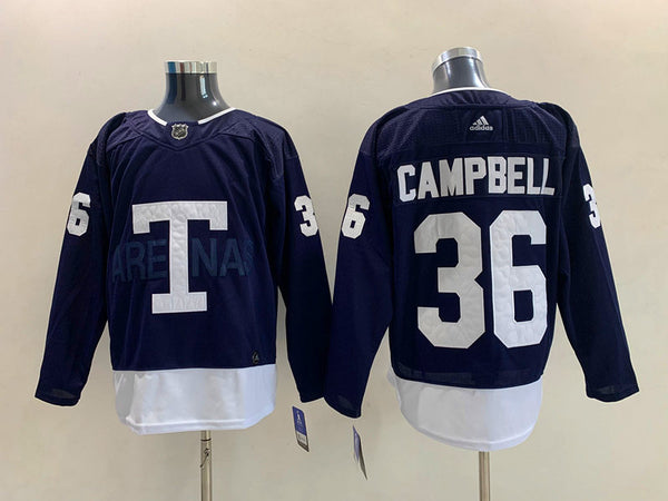 Men's Toronto Maple Leafs Jack Campbell #36 Blue Authentic Player Jersey