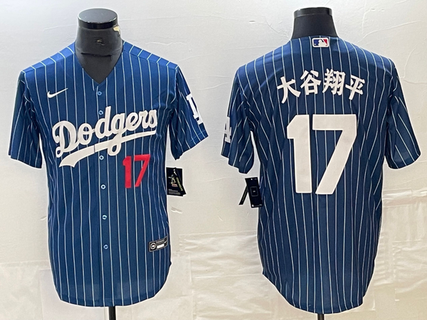 Men's Los Angeles Dodgers Shohei Ohtani #17 Royal Replica Team Jersey