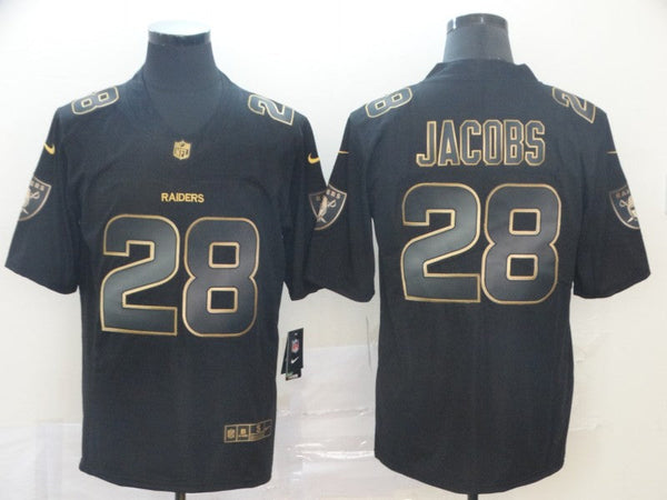 Men's Las Vegas Raiders Josh Jacobs #28 Black Game Player Jersey