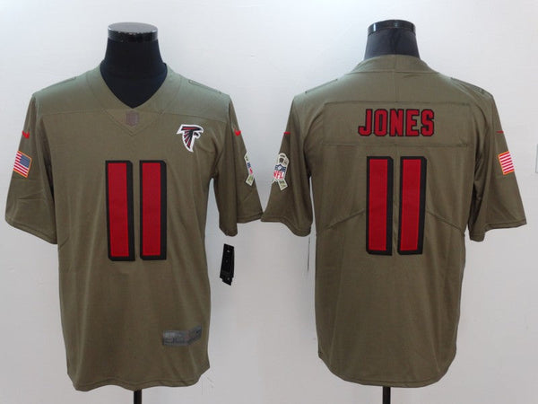 Men's Atlanta Falcons Julio Jones #11 Brown Player Game Jersey