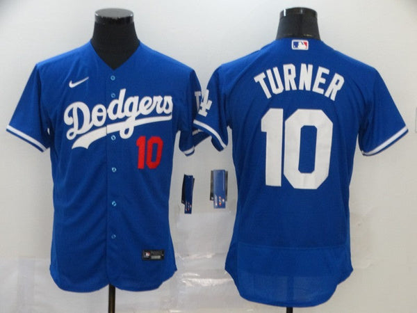 Men's Los Angeles Dodgers Justin Turner #10 Blue Replica Player Jersey