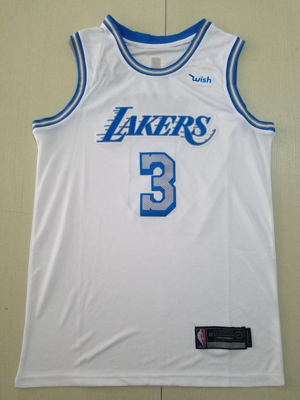 Men's Los Angeles Lakers Anthony Davis #3 White Swingman Jersey - City Edition