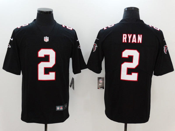 Men's Atlanta Falcons Matt Ryan #2 Black Game Jersey