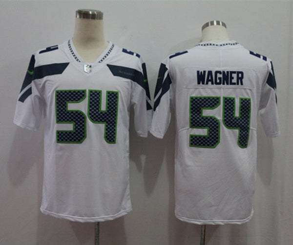 Men's Seattle Seahawks Bobby Wagner #54 White Game Jersey