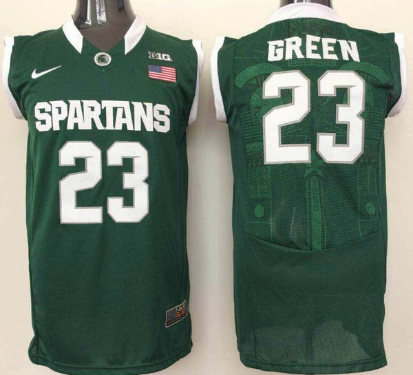 Men's Michigan State Spartans Draymond Green #23 Green Alumni Player Jersey