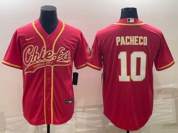 Men's Kansas City Chiefs Isiah Pacheco #10 Red Game Jersey Joint Edition