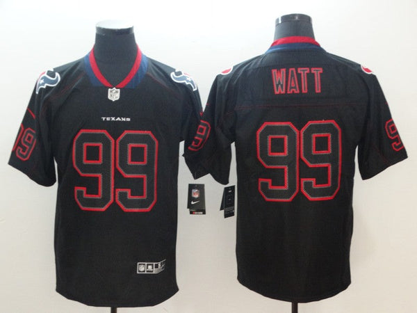 Men's Houston Texans J.J. Watt #99 Black Authentic Game Jersey