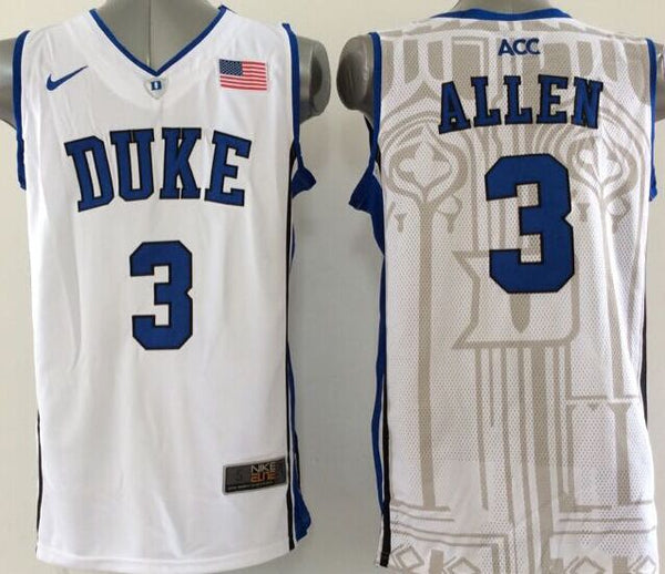 Men's Duke Blue Devils Grayson Allen #3 White Player Game Jersey