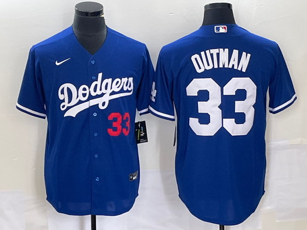 Men's Los Angeles Dodgers James Outman #33 Royal Replica Player Jersey