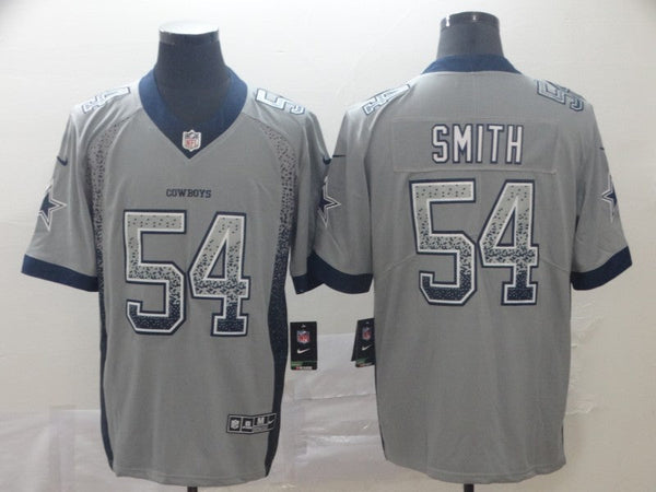 Men's Dallas Cowboys Jaylon Smith #54 Gray Game Jersey