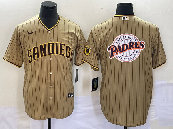 Men's San Diego Padres Tan Alternate Replica Player Jersey