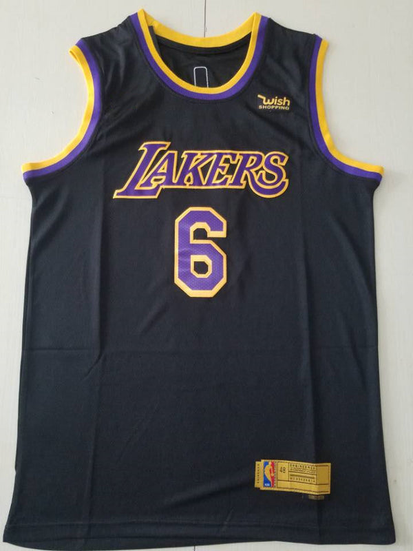 Men's Los Angeles Lakers LeBron James 2020/21 Black Swingman Player Jersey