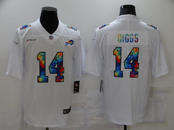 Men's Buffalo Bills Stefon Diggs #14 White Game Jersey