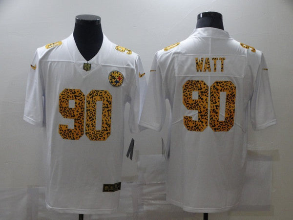 Men's Pittsburgh Steelers T.J. Watt #90 White Game Player Jersey