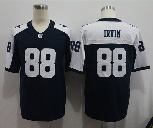 Men's Dallas Cowboys Michael Irvin #88 Navy Alternate Custom Game Jersey