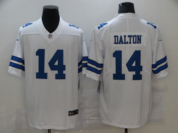 Men's Dallas Cowboys Andy Dalton #14 White Game Player Jersey