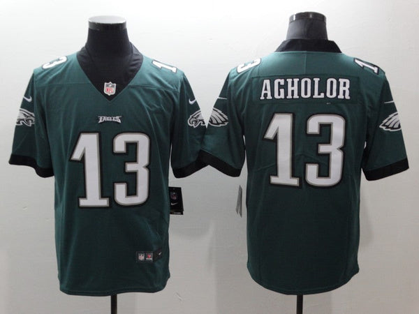 Men's Philadelphia Eagles Nelson Agholor #13 Midnight Green Game Jersey