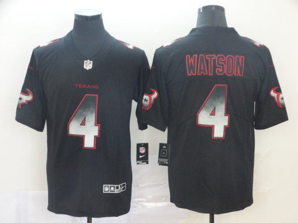 Men's Houston Texans #4 Deshaun Watson Black Player Jersey