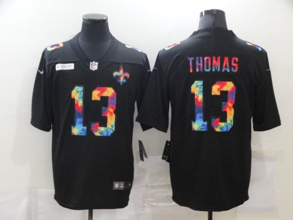 Men's New Orleans Saints Michael Thomas #13 Black Game Player Jersey