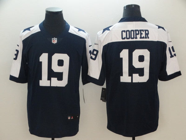 Men's Dallas Cowboys Amari Cooper #19 Navy Alternate Custom Game Jersey