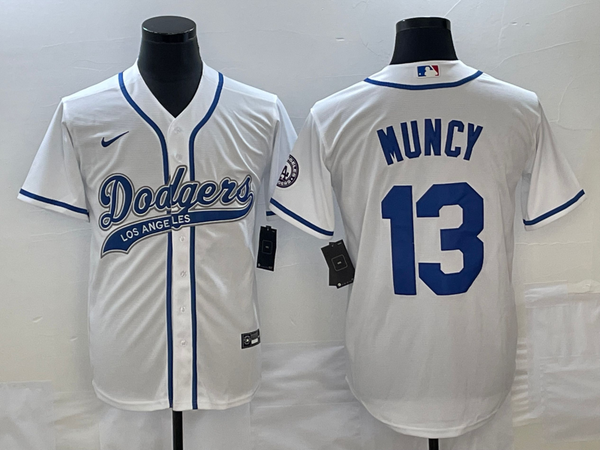 Men's Los Angeles Dodgers Max Muncy #13 White Player Jersey Joint Edition